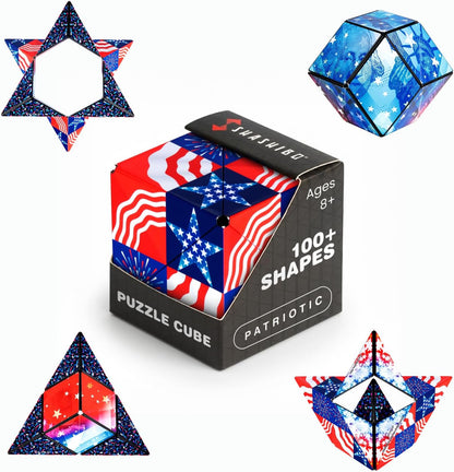 Shashibo DODECA Magnetic Puzzle Cube, Stress Relief Fidget Toy - Colors A