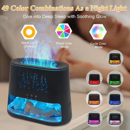 Essential Oil Diffuser Himalayan Salt Lamp, 49 Color Combinations