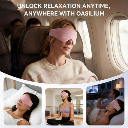Lyocell Weighted Sleep Eye Mask for Women Men, 5.3oz & 7oz, Cooling, Removable Washable Weighted Bag, Light Blocking Eye Cover, Soft Eye Shade for Travel Essentials, Office Naps, Gift,Purple
