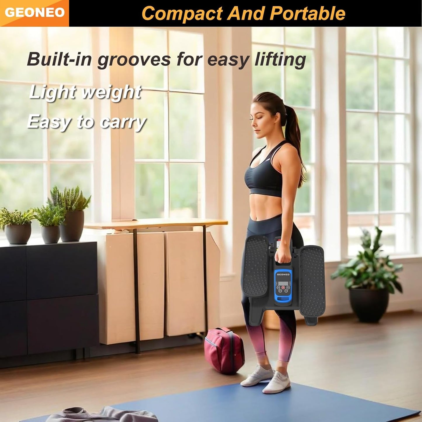 Under Desk Elliptical Machine, Electric Elliptical Leg Exerciser for Senior, Quiet and Compact Electric Seated Pedal Exerciser for Home with Monitor, Remote Control and 12 Adjustable Speeds