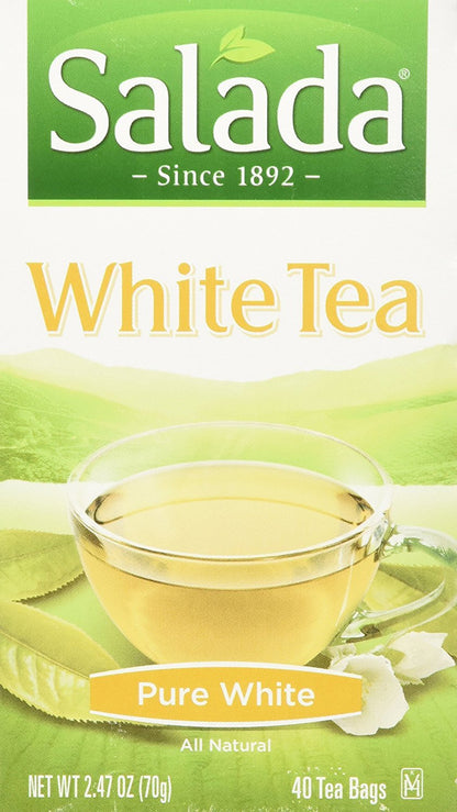 Salada Delicate White Tea, Quality Tea, Subtle & Mellow, 40 Teabags
