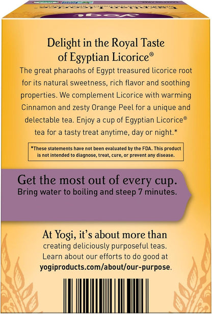 Organic Egyptian Licorice 16 tea bags by Yogi Tea