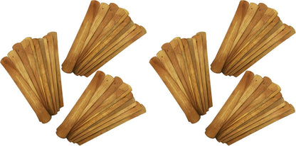 TRENDBOX 10pcs Handmade Plain Wood Wooden Incense Stick Holder Burner Ash Catcher Natural Design Buddhist