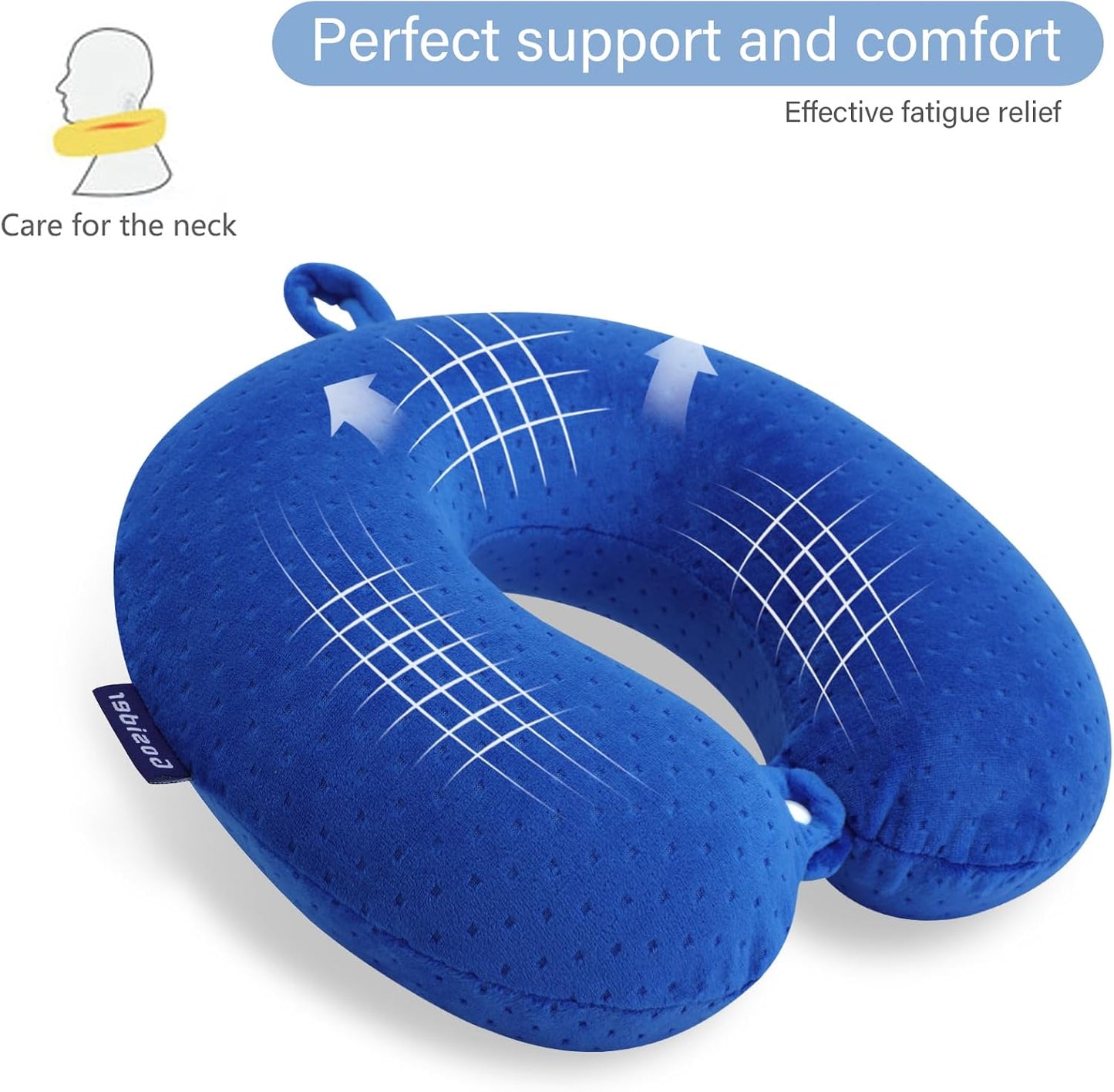 Neck Pillows for Sleeping Travel Pink Travel Pillow Comfortable U Shape Memory Foam Pillows Neck and Head Support Portable Travel Neck Pillow Suitable for Planes, Trains, Self-Driving Cars