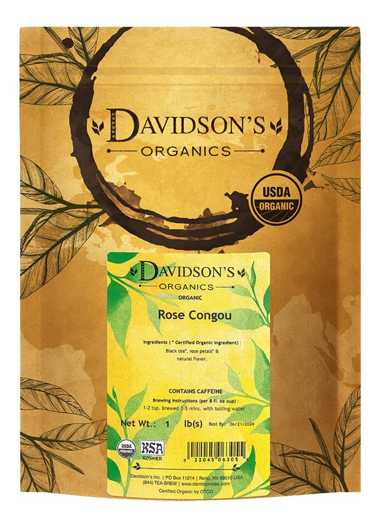 Davidson's Tea Bulk, Rose Congou, 1 Pound Bag