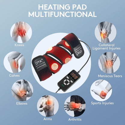 UTK 5X Far Infrared Heating Pad, Heated Wrap with Jade for Arm Joint Elbow, FSA-HSA Eligible, Hotter to 159℉, 4H Auto Off & Memory Function, 120" Extension Cord, Birthday Gifts for Men Women Mom Dad