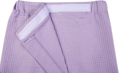 sunshinemall Women's Lightweight Bath Shower Wrap Waffle Spa Robes Bathrobe Quick Dry Cover Up with Adjustable Closure