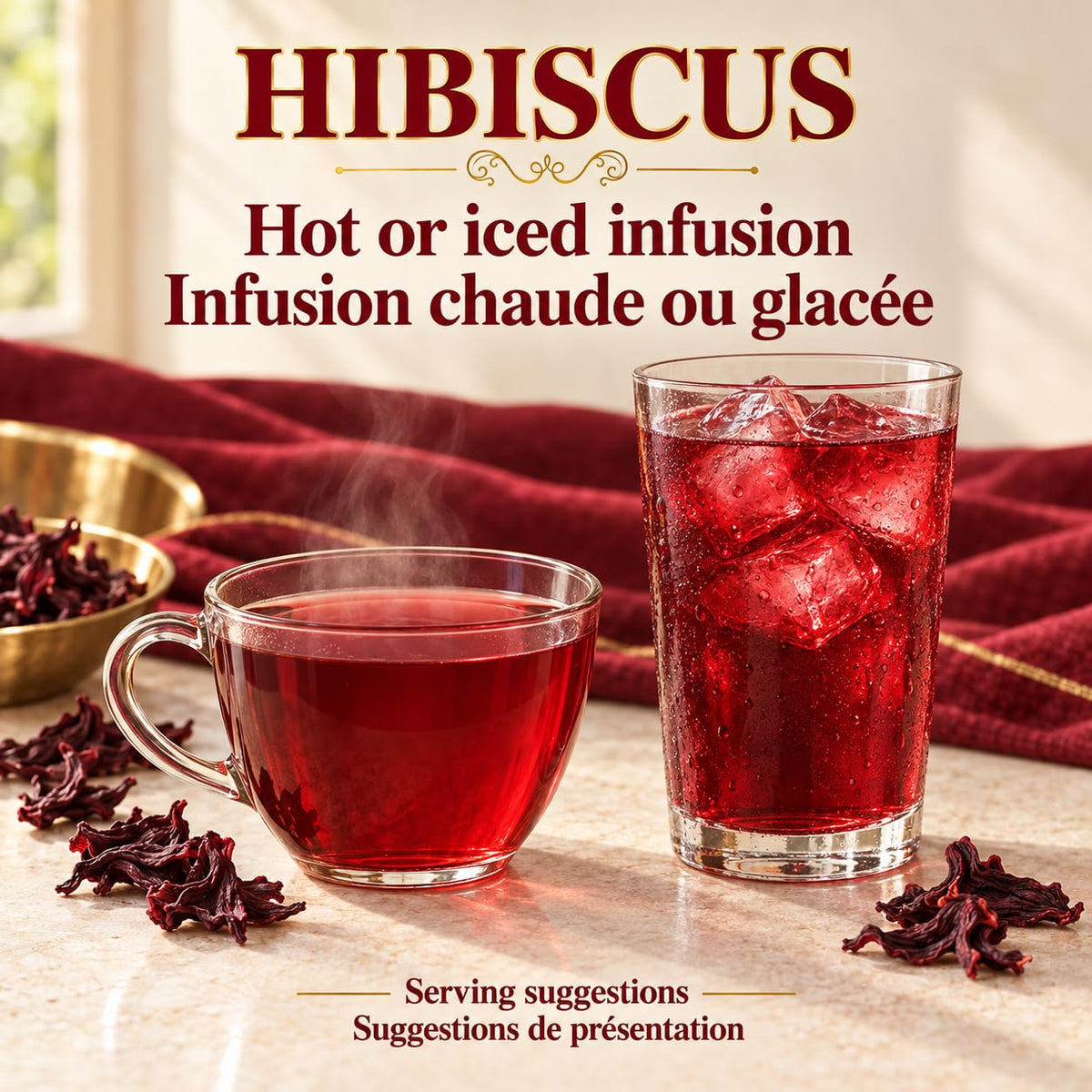 Tozzy Organic Hibiscus Tea, 100 Pyramid Tea Bags