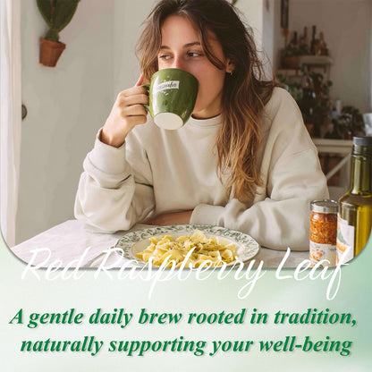 WT WEETEE Red Raspberry Leaf Tea Bags, 60 Count Corn Fibre, Caffeine-Free
