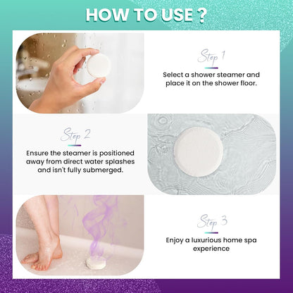 Shower Steamers Aromatherapy 8 Pack - Shower Bombs with Natural Essential Oils, Gifts for Women Mom Wife Men, Birthday Gifts for Women,Self Care, Relaxation, Home Spa, Travel Essentials