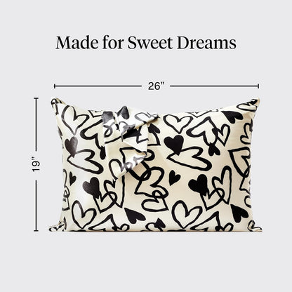Kitsch Satin Pillowcase with Zipper for Hair & Skin - Softer Than Silk Pillow Cases, Smooth Cooling Satin Pillow Case, Wrinkle-Free, Machine Washable - Pillow Cases Standard Size (19x26) - Blush