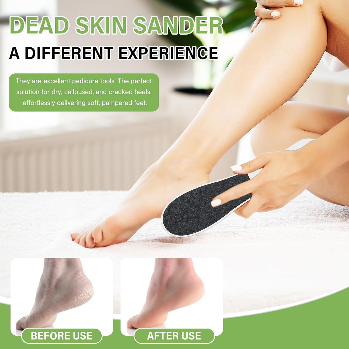 10 Pack Foot File,Foot Callus Remover Professional Sandpaper Pedicure Tools, Double Side Foot Scrubber, Sander for Dead Skin Foot Rasp Pedicure for Women Mother Manicure Beauty Shop Spa