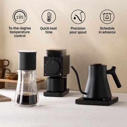 Fellow Stagg EKG Pro Gooseneck Electric Kettle, Brew Timer, 0.9 Liter