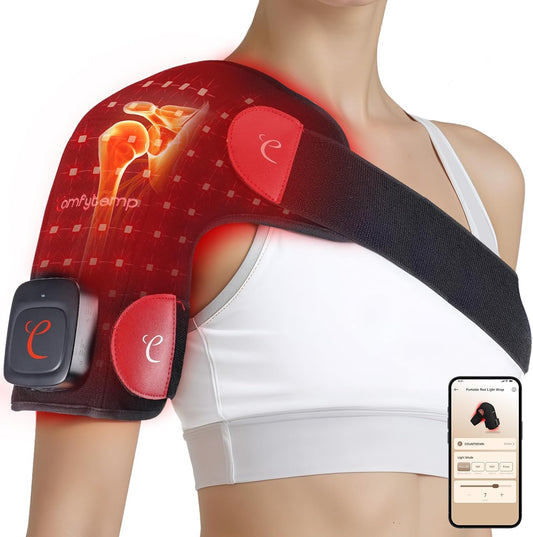 Comfytemp 3D Cordless Red Light Therapy for Shoulder, 94 LEDs, Portable