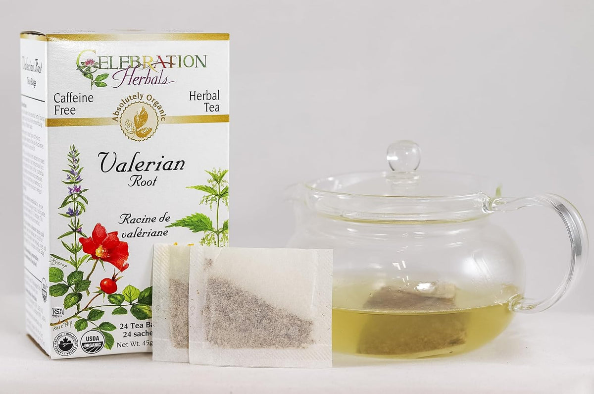 Celebration Herbals Tea Valerian Root Organic -- 24 Herbal Tea Bags