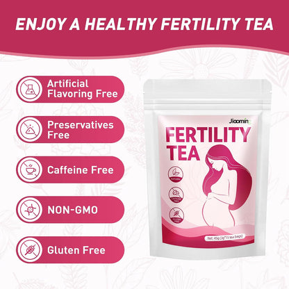 Jiaoming Fertility Tea for Women, Be An Easy Mama to Help With Conception Ovulation, Chinese Natural Herbal Female Hormone Balance Teabags