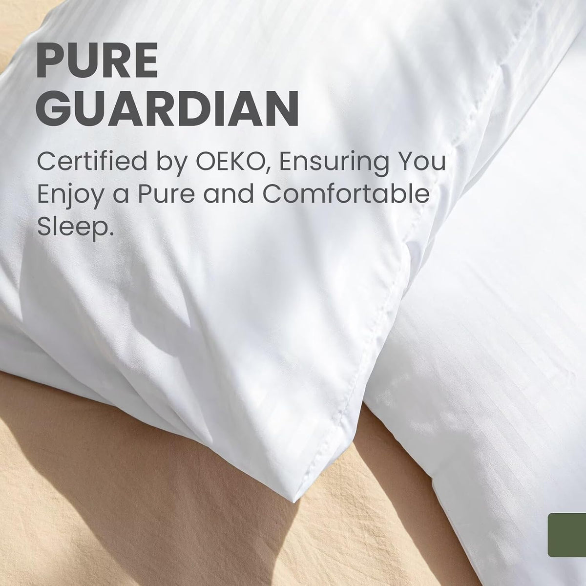 Standard Zippered Pillow Protectors, Oeko-TEX, 20 x 26, 4 Pack