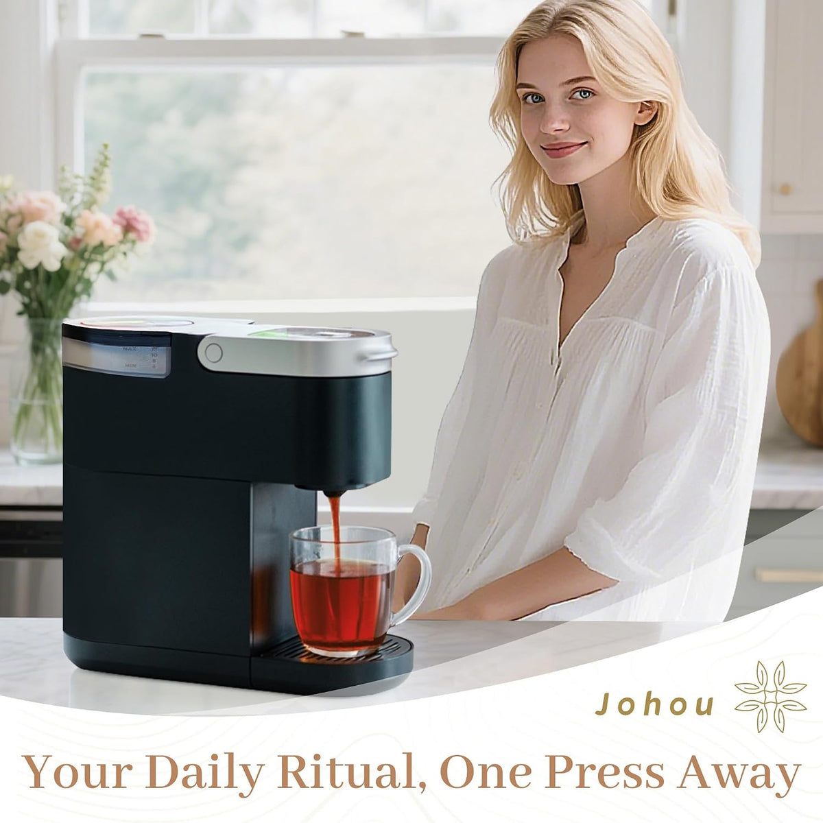 Johou Earl Grey Tea Pods for K-Cup Brewer, 24 pods