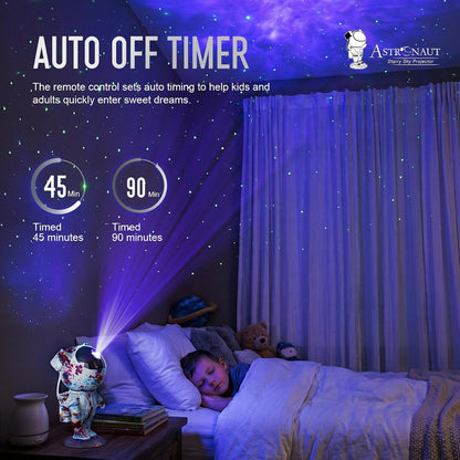 Star Projector Galaxy Night Light - Astronaut Space Projector, Starry Nebula Ceiling LED Lamp with Timer and Remote, Kids Room Decor Aesthetic, for Christmas & Birthdays