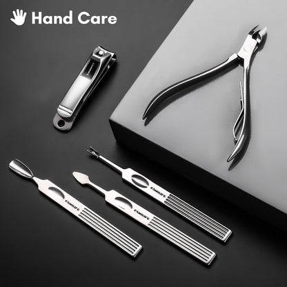 FAMILIFE Stainless Steel Manicure Set 11-in-1 Professional Nail Clipper Kit