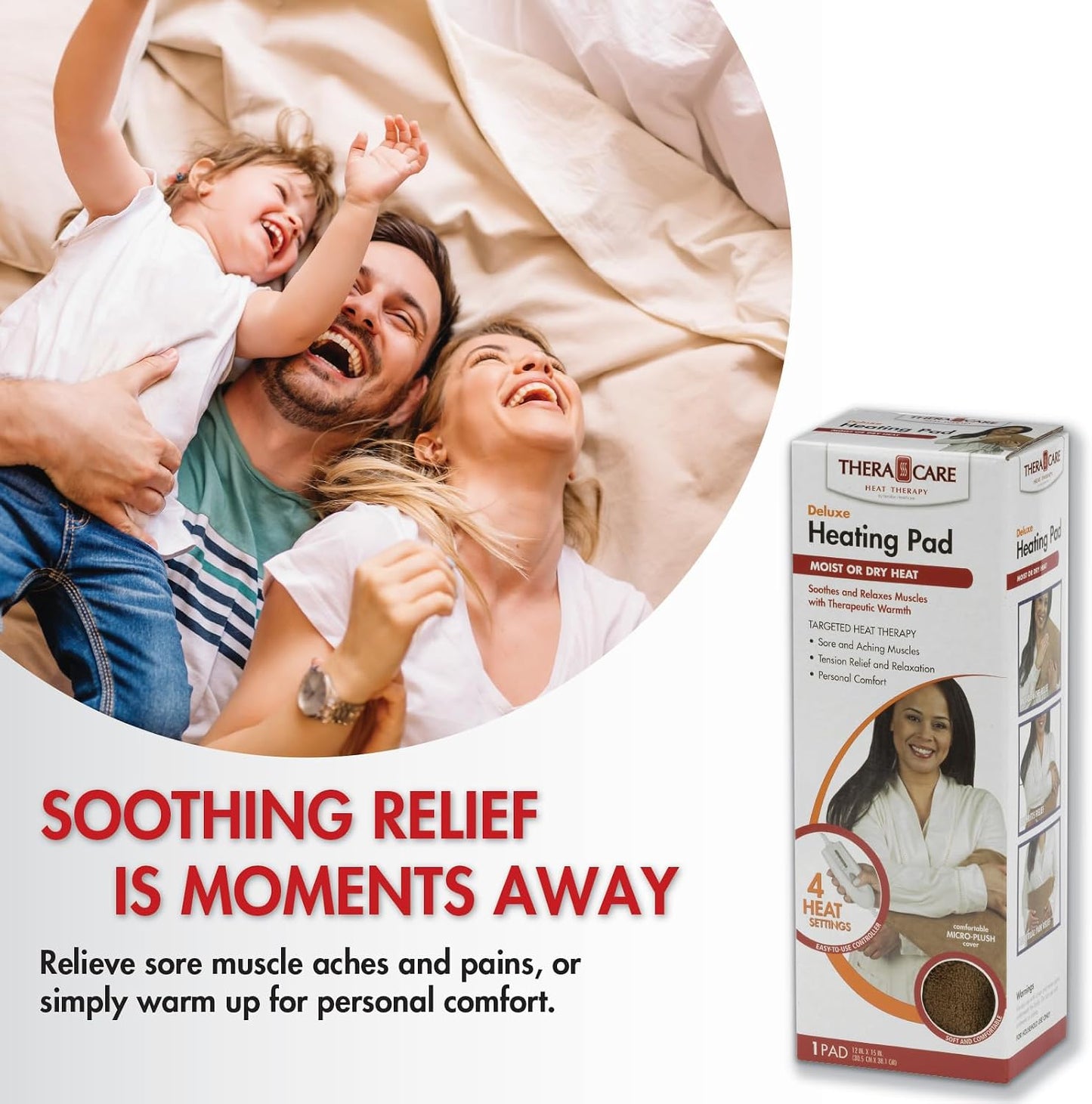 Deluxe Heating Pad Moist/Dry Heat Therapy