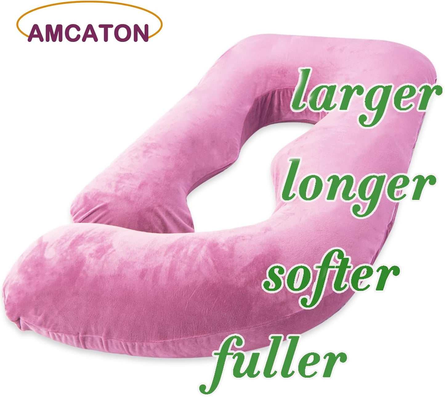 60 Inch Pregnancy Pillow for Sleeping, Extra Large U Shaped Body Pillow, Maternity Pillow for Pregnant Women with Velvet Cover (Dark Grey)