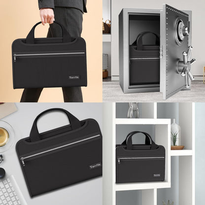 Tamfile Fireproof Accordion File Folder with Handle, Document Organizer