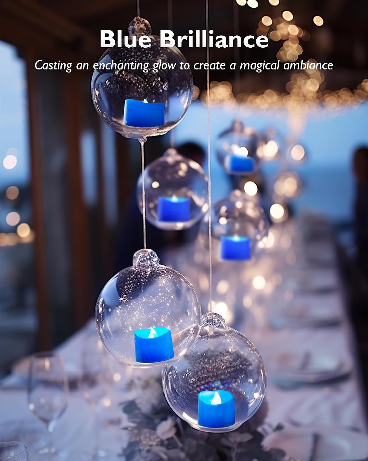 Homemory 24-Pack Flameless LED Tea Lights Candles Battery Operated, 200+Hour Fake Electric Candles TeaLights for Votive, Aniversary, Wedding Centerpiece Table Decor, Funeral, Halloween, Christmas