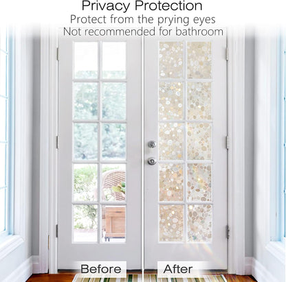 rabbitgoo Blackout Window Film Room Darkening Light Blocking 17.5" x 78.7" | Removable Static Cling without Glue, Tint & Privacy Film for Window Inside, Day & Night Sleep for Home Garage Bedroom House