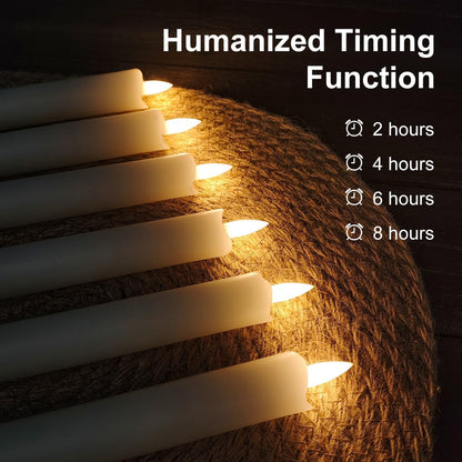 LEDHOLYT Rechargeable Flameless Glass Pillar Candles–Gifts for Women,–Set of 3, Realistic Flickering LED Flame,Remote & Timer, Ideal for Living Room, Bedroom & Halloween Festival Home Party Decor