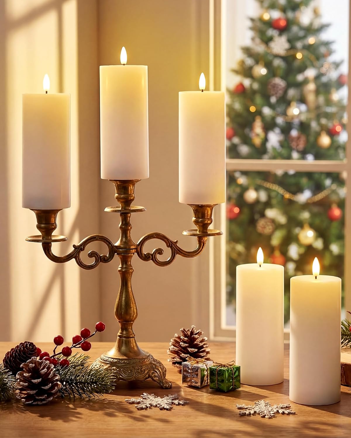 VIHOSE 12 Pack White Flameless Candles Set with Remote and Timer Flickering Flameless Battery Candles Flat Top LED Pillar for Wedding Outdoor Home Festival Decoration(D 3'' H 4'' 5'' 6'')