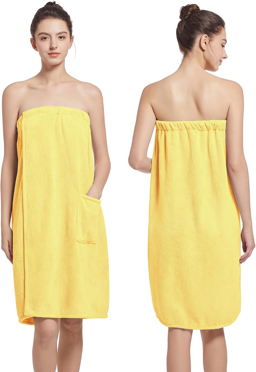 Women'S Soft Wrap Towel Full Length，Bath Robe After Shower Female Plush Long，Spa Bathrobes Lightweight With Pockets