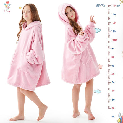 Aemicion Strawberry Blanket Hoodie,Oversized Sherpa Wearable Hooded Blanket,Warm Cozy Sweatshirt Gifts for Women Girls Adult