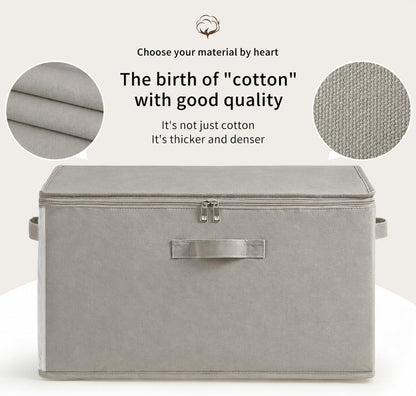Canvas Comforter Storage Bags for Clothes & King Comforters, Natural