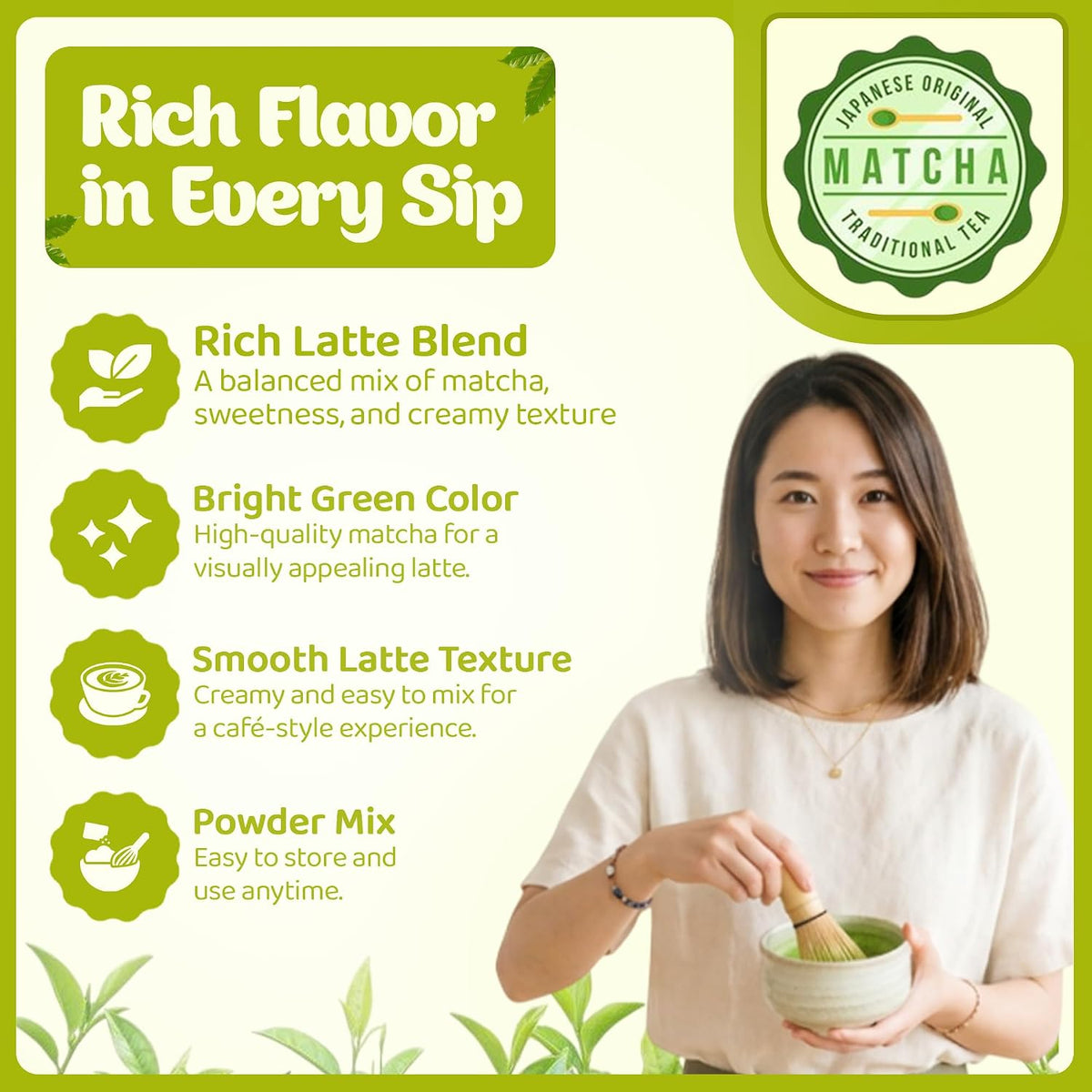 Cappuccine Sweetened Matcha Green Tea, 3 Pounds