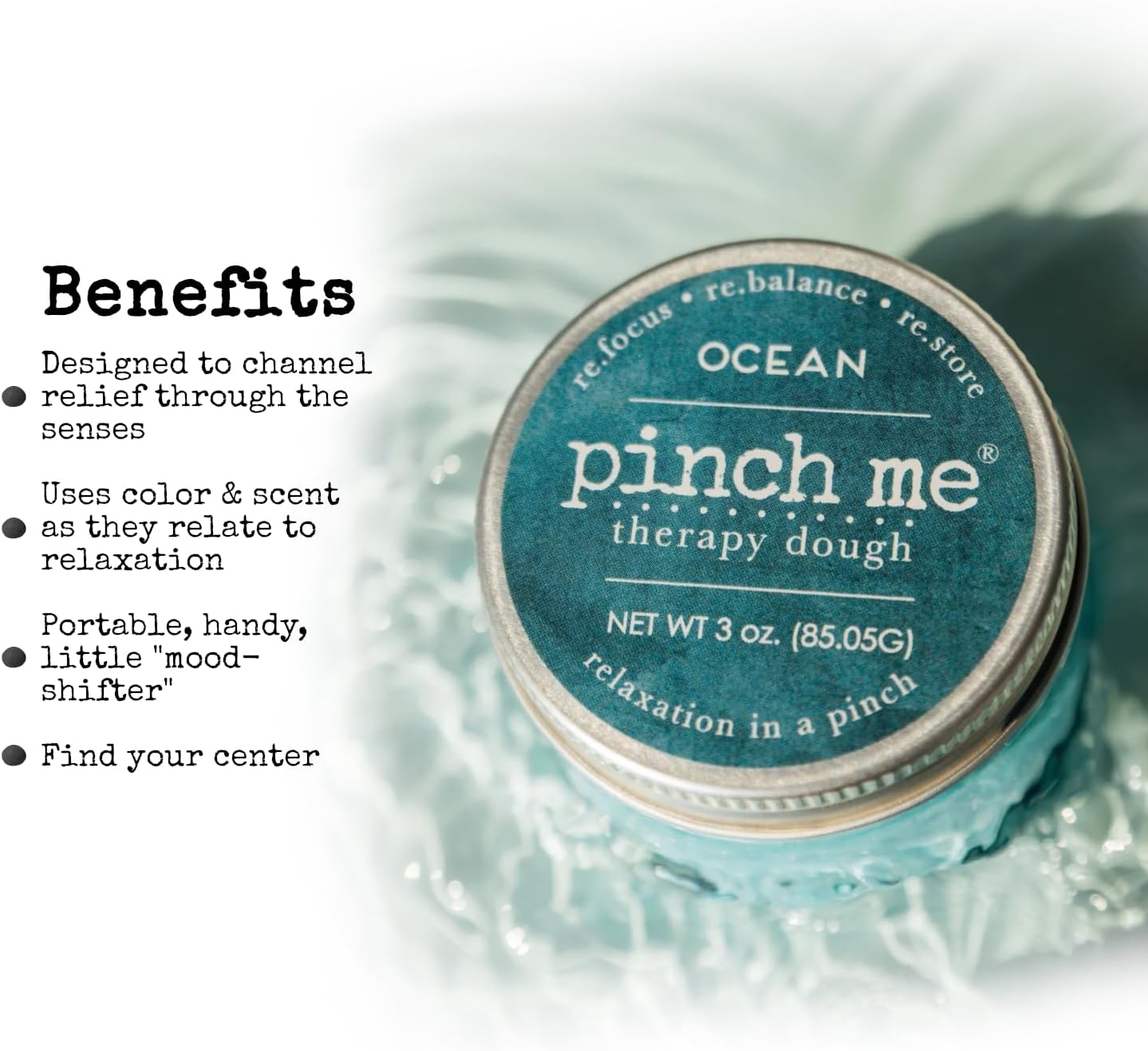Pinch Me Therapy Dough - Holistic Aromatherapy Stress Relieving Putty - 10 Ounce Spa Scent