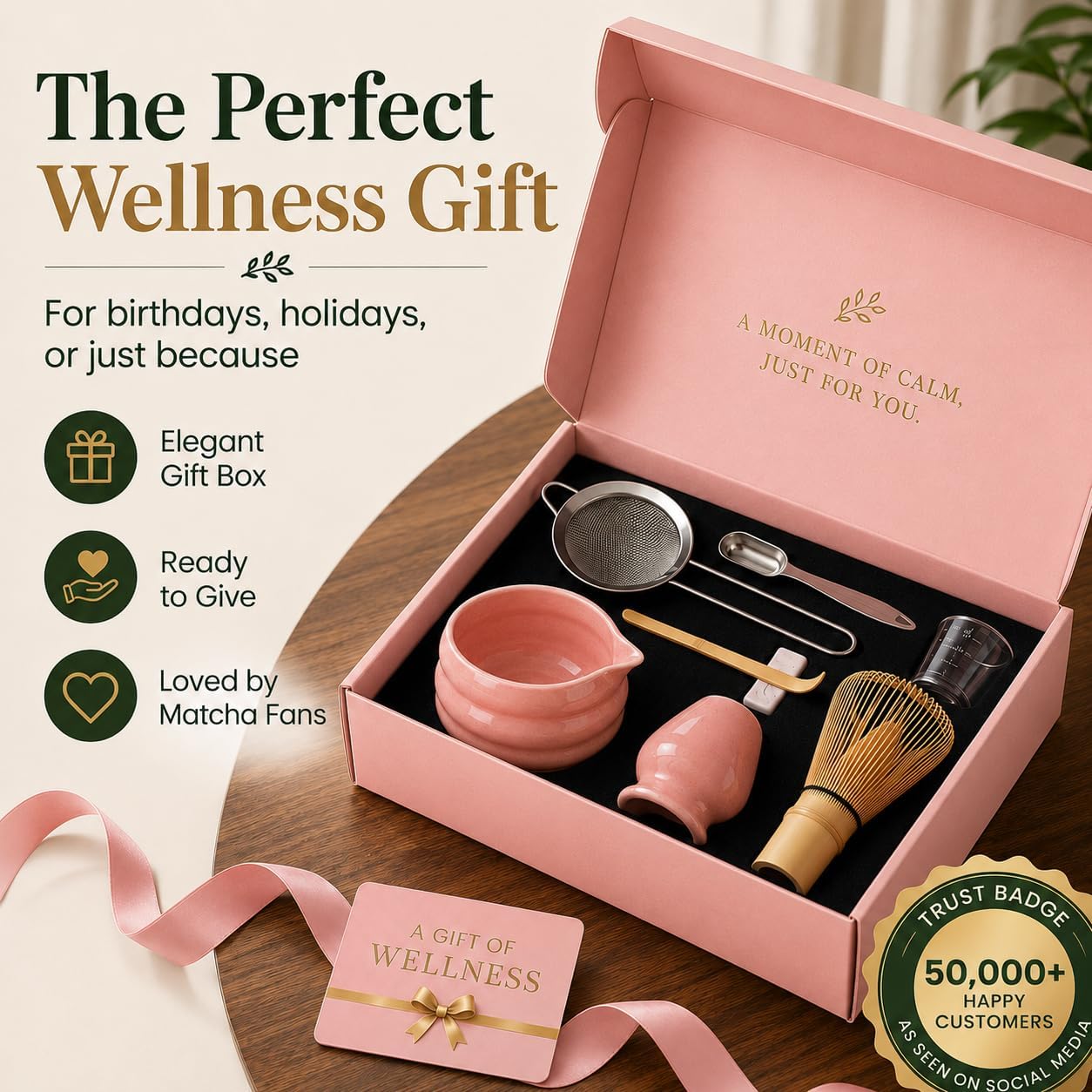 BARISTA EMPEROR® MATCHA WHISK SET PREMIUM 11pcs - Professional Matcha Kit Set with Matcha Bowl, Matcha Whisk, Milk Frother, Spoon, Sifter, Scoop, Stand, Cup, Tea Mat, Cloth - Matcha Bowl Set