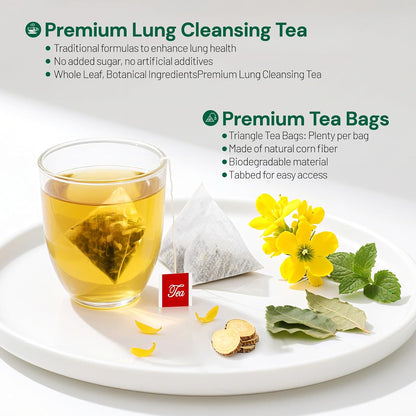 Peppermint Tea, 50 Tea Bags - Pure Peppermint Leaves, Caffeine Free Mint Herbal Tea Bags - Supports Healthy Digestion, Wellness & Refreshment (50 Counts, Pack of 1)