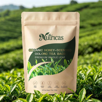 Nutricas Oolong Tea, Oolong Tea Organic, 5g*20 Bags Selected Tea Leaves