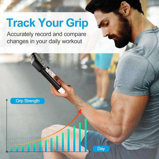 Handeful Grip Strength Tester, Hand Grip Dynamometer, Electronic Handgrip Testing for Sports Home School Use