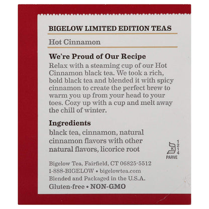 Bigelow, Hot Cinnamon Tea, 20 Count