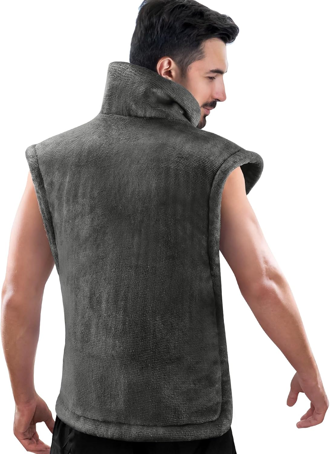 RENPHO Fathers Day Dad Gifts, Electric Heating Pad - 6 Heat Levels for Neck Shoulder and Back, Birthday Gifts for Women Men, Weighted Pad for Snug Fit, ETL Certified, FSA Eligible, 24"x33" Gray