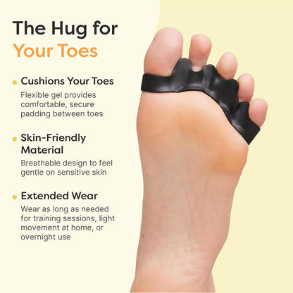 ZenToes Gel Toe Spacers & Separators for Overlapping Toes, 1 Pair