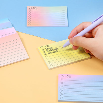 Mr. Pen- to Do List Sticky Notes, 3” x 5”, 9 Pads, 360 Sheets | Lined Checklist Sticky Pads with Smooth Writing, Easy Peel-Off, Thick Paper for Planning, Office, School & Daily Tasks