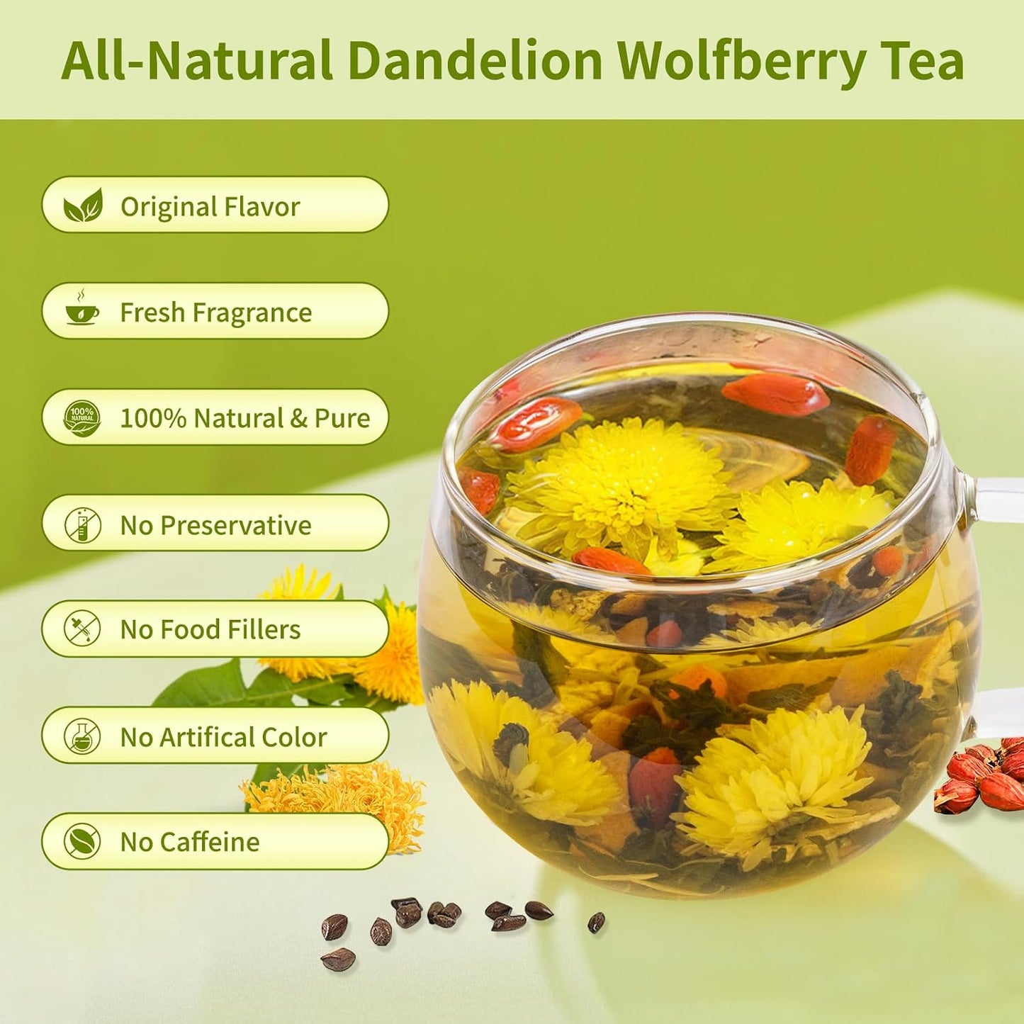 Liver Detox Tea, Chinese Kidney and Liver Cleanse Detox Herbal Tea Support Kidney Healthy Function with 11 Precious Ingredients Formula (1 Pack/15 Bags)