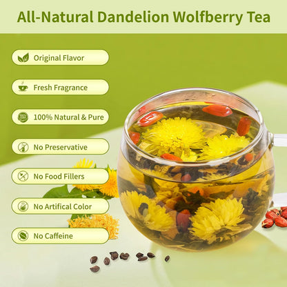 Liver Detox Tea, Chinese Kidney and Liver Cleanse Detox Herbal Tea Support Kidney Healthy Function with 11 Precious Ingredients Formula (1 Pack/15 Bags)