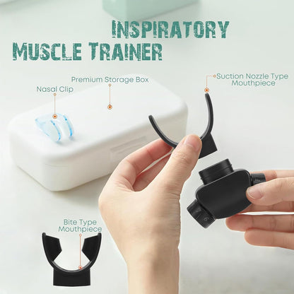 Lixada Advanced Breathing Trainer for Lung Capacity - 8-Level Adjustable Respiratory Exercise Device for Running, Swimming & Fitness with Case & Nose Clip(Black)