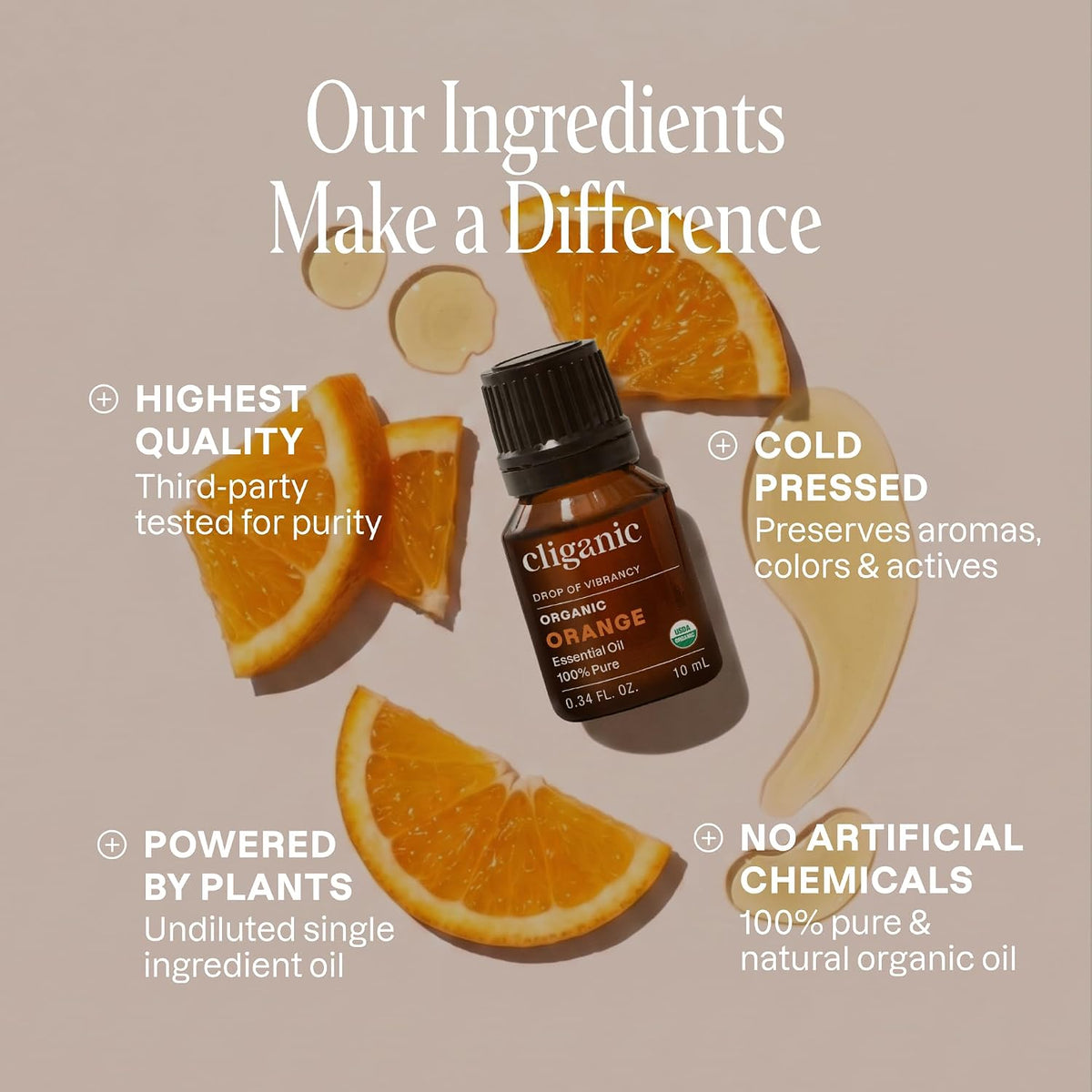 Cliganic Organic Lavender Essential Oil for Diffuser, 100% Pure, 0.33 Fl Oz
