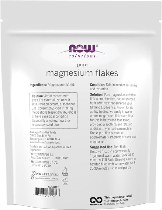 Now Solutions, Magnesium Flakes, from the Ancient Seabed, 26.5 oz