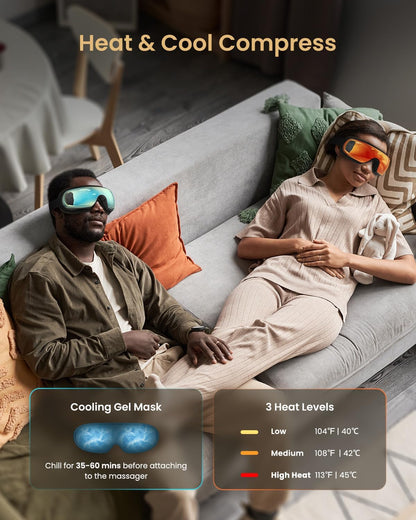 RENPHO Eyeris 3 Eye Massager with Heat and Cooling, Massaging Eye Mask